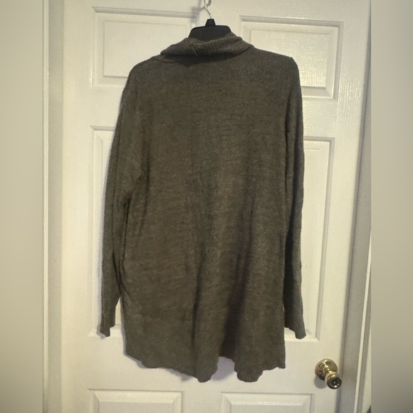 BAREFOOT DREAMS COZY CHIC LITE Soft Warm Mossy Olive Green Circle Cardigan Sz M - Picture 4 of 8